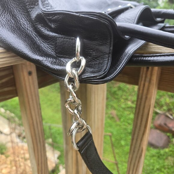 Michael Kors Leather Satchel with Shoulder Strap - Picture 11 of 12